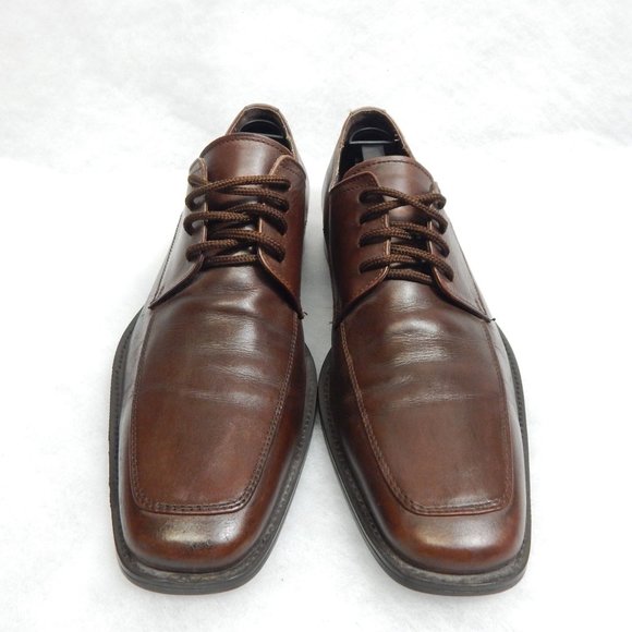 Giorgio Brutini Mens Brown Lace Up Leather Oxford Size 10M - Picture 2 of 10